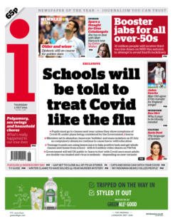 The i – Schools will be told to treat COVID-19 like the flu