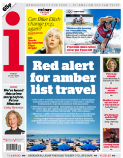 The i – ‘Red alert for amber list travel’