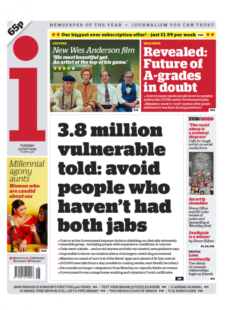 The i – 3.8m vulnerable people told avoid non-jabbed
