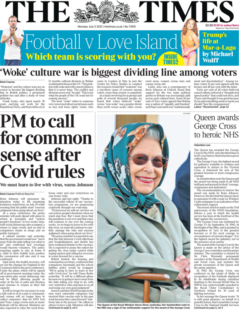 The Times – PM calls for common sense after Covid-19 rules