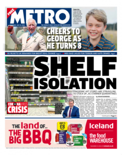 The Metro – Coronavirus – ‘Shelf isolation’