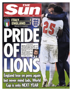 The Sun – Euro 2020 Final: Pride of Lions