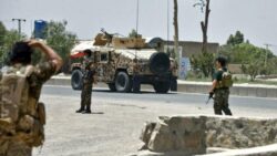 Afghan forces bomb Taliban in bid to halt advance on cities