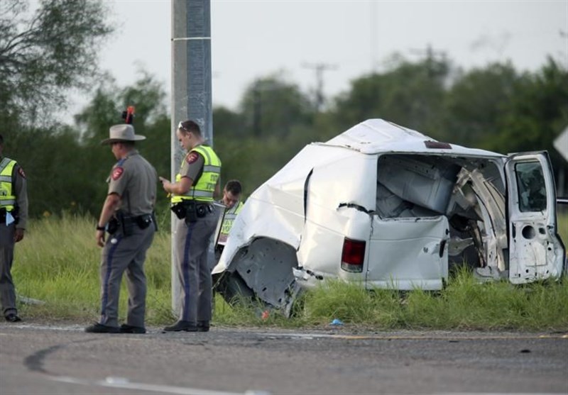 At least 10 killed after packed van crashes in south Texas