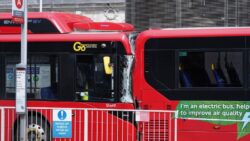 One dead and 2 in hospital after bus crash in London