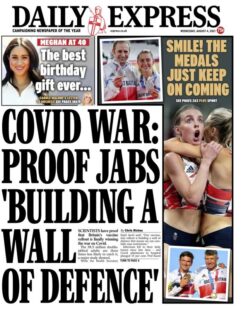 Daily Express – ‘Jabs building wall of defence’