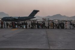 Explosion at Kabul airport as thousands of Afghans await evacuation flights