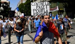 French protesters rally against COVID health pass