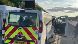 Three dead after collision involving car, lorry and minibus on M25