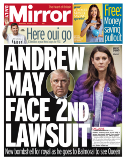 The Mirror – ‘Andrew may face 2nd lawsuit’