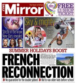 The Daily Mirror – ‘French reconnection’
