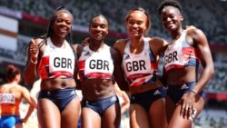 The i says TOKYO — She is back. As we were, then. After a week of heartbreak and disappointment at the athletics track – Keely Hodgkinson’s silver medal aside – the face of Team GB, Dina Asher-Smith helped her 100m relay team to a national record and a place in Friday’s final.