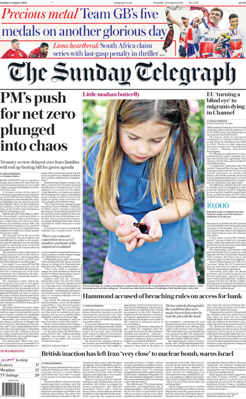 Sunday papers - ‘Climate crisis warning’, and ‘Cut travel costs to save summer’