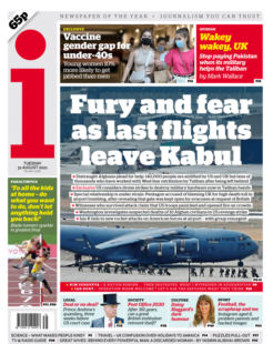 The i – ‘Fury and fear as last flight leaves Kabul’