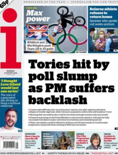 The i – ‘Tories hit by poll slump, PM suffers backlash’