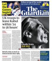 The Guardian says thousands of Afghans could potentially be abandoned if the UK operations end as expected in 24 to 36 hours.