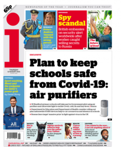 The i – ‘Purifiers used to keep schools safe from COVID’