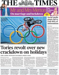 Times – ‘Tories revolt over crackdown on holidays’