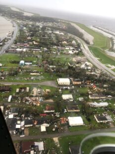 Aerial video and images showed some of the destruction from the Category 4 hurricane
