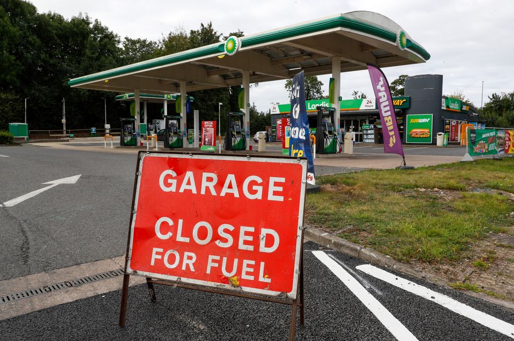 Financial Times says medical workers and transport companies have warned the fuel shortage is threatening to cause healthcare disruption