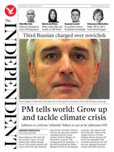 The Independent – ‘Grow up and tackle climate change’