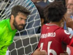 Alisson alarmed with Leeds trick as Trent Alexander-Arnold responds to Kyle Walker chant in Liverpool win