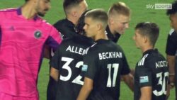 Romeo Beckham makes professional football debut 