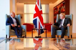 Jeff Bezos sits down with Boris Johnson in New York