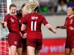 Ellen White closes on England scoring record with double in Luxembourg rout