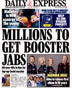 Daily Express – ‘Millions to get booster jabs’