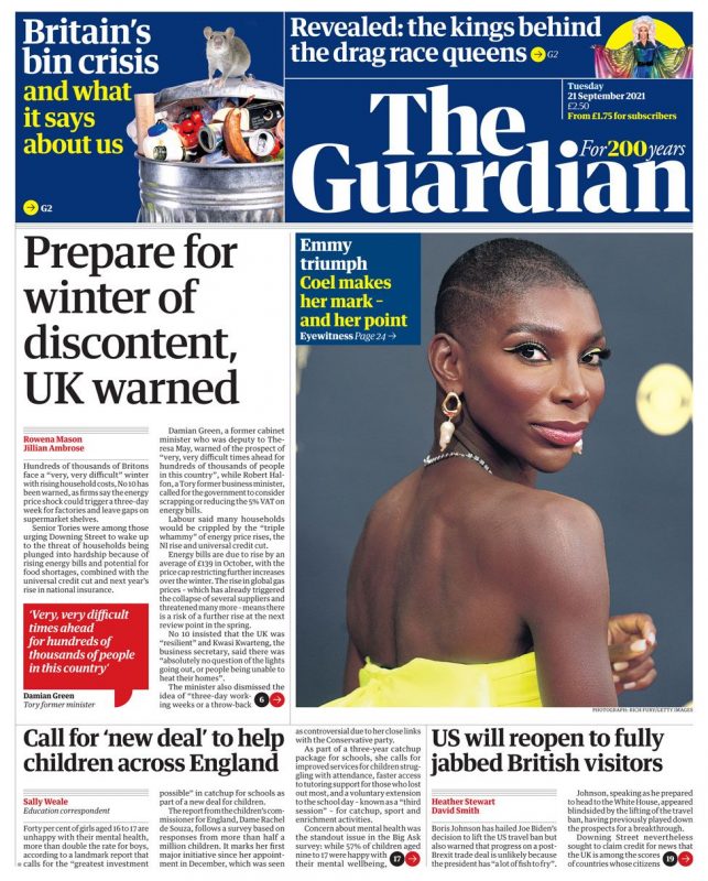 The Guardian - ‘Prepare for winter of discontent’