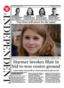 The Independent – ‘Starmer envokes Blair’