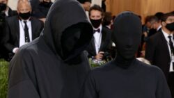 Kim Kardashian poses with ‘fake Kanye West’ in Met Gala outfits that cover faces