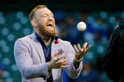 Watch UFC ace Conor McGregor throw ‘WORST first pitch in history’ at Chicago Cubs game to leave commentators in stitches