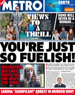 The Metro – ‘You’re just so fuelish’
