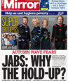 Daily Mirror - ‘Autumn wave fears: Jabs hold up’