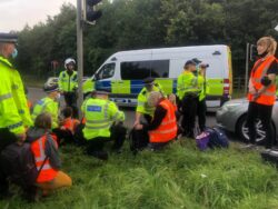 Protesters block M25 for the third time this week