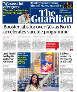 The Guardian – ‘Booster programme for over-50s’
