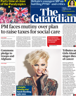 The Guardian – ‘PM faces mutiny over plan to raise tax’