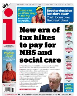 The i – ‘New era of tax hikes to pay for NHS’