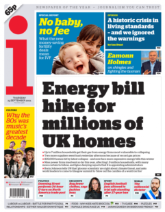 The i – ‘Energy bill hike for millions’