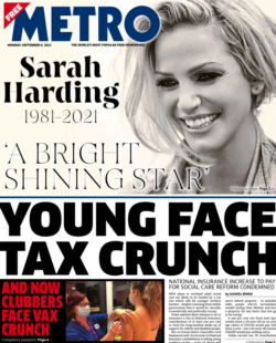 The Metro – ‘Young face tax crunch’