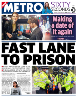 The Metro – ‘Fast lane to prison’