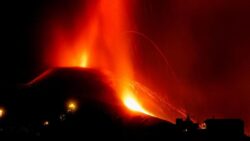 Lava spewing again from Canary Islands volcano, airport remains closed
