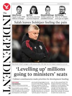 The Independent – ‘Levelling up millions going to minister seats’