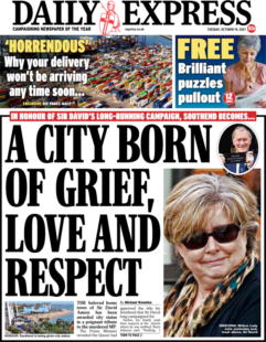 Daily Express – ‘David Amess a city born of grief’