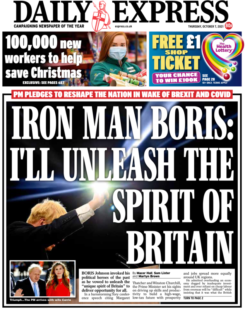 Daily Express – ‘I’ll unleash the spirit of Britain’