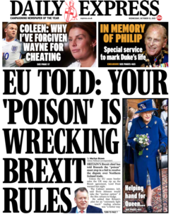 Daily Express – ‘EU wrecking Brexit rules’