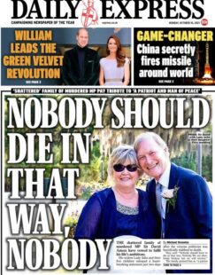 Daily Express – ‘David Amess: Nobody should die that way’