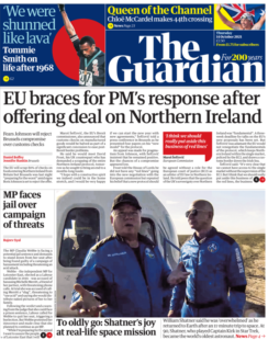 The Guardian – ‘EU braces for PM’s response on NI’